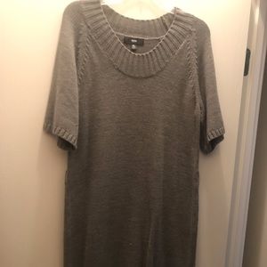 Grey sweater dress